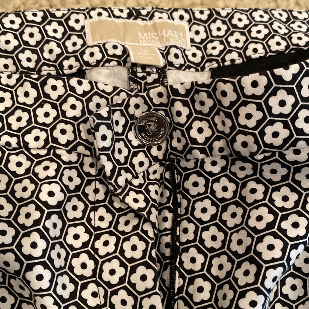 Michael’s Kors black and white floral pants